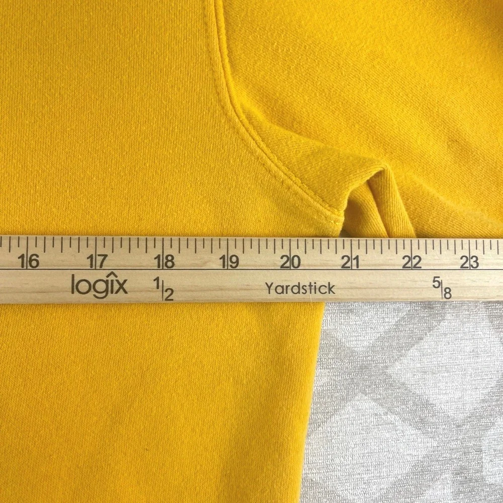 The North Face Box NSE Mens Yellow Graphic‎ Logo Hoodie Small